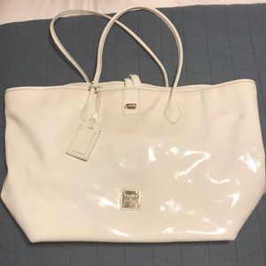 Dooney & Burke White Patent Leather Tote